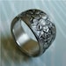 Spoon Ring, Antique Silver Pattern: Narcissus