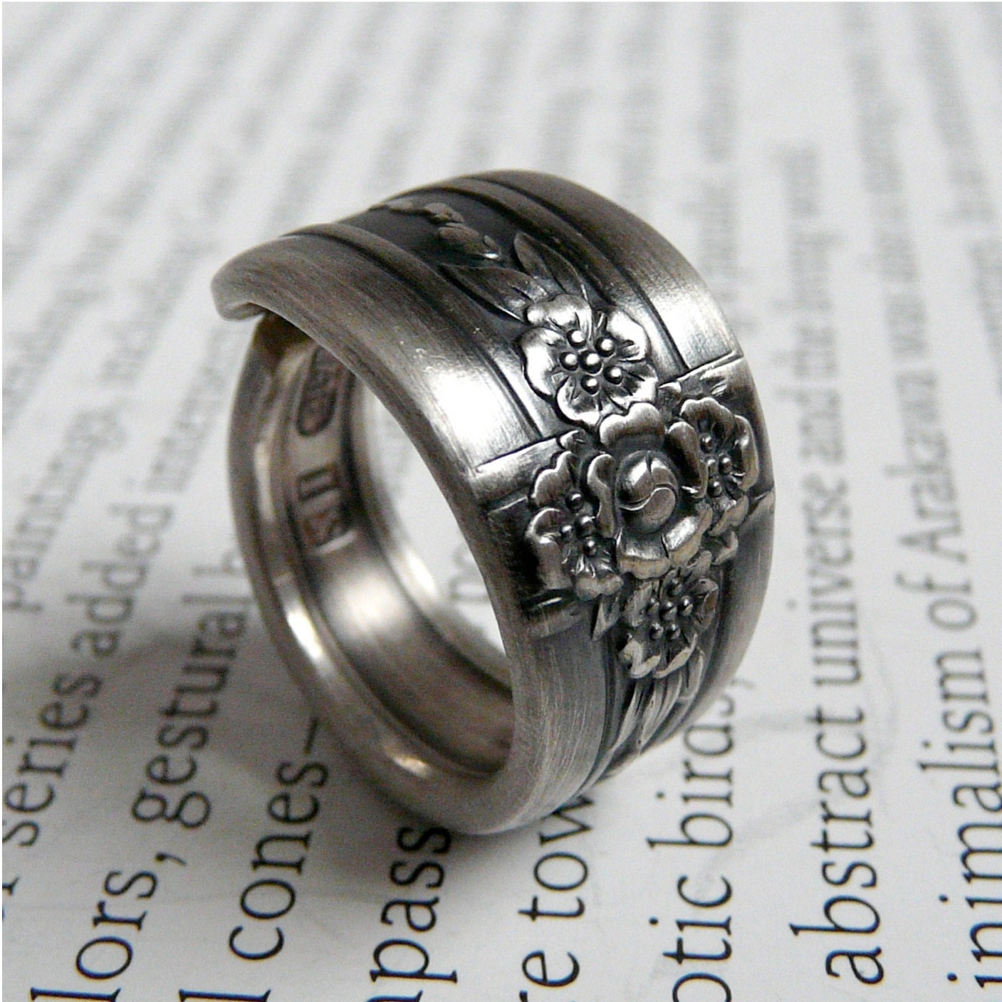 Antique Silver Spoon Ring - Triumph 1941, Last One Left
