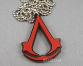 Laser cut acrylic Assassin's Creed Necklace