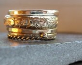 Five Gold Stacking Rings