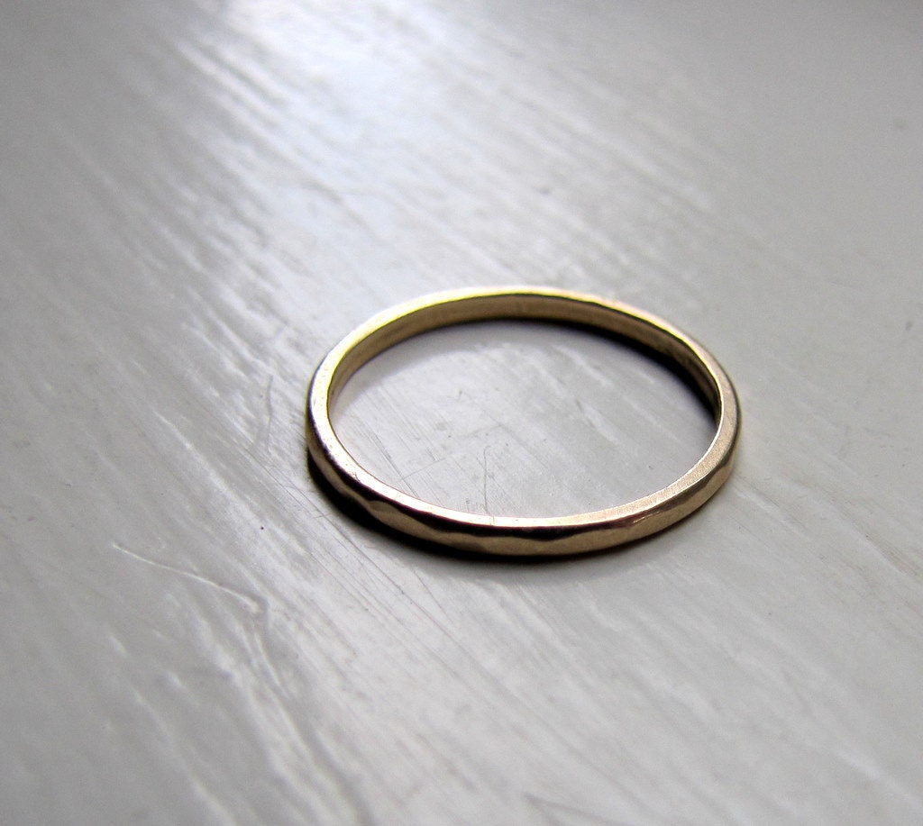 Yellow or White Gold Ring with RUSH PRODUCTION and EXPEDITED shipping