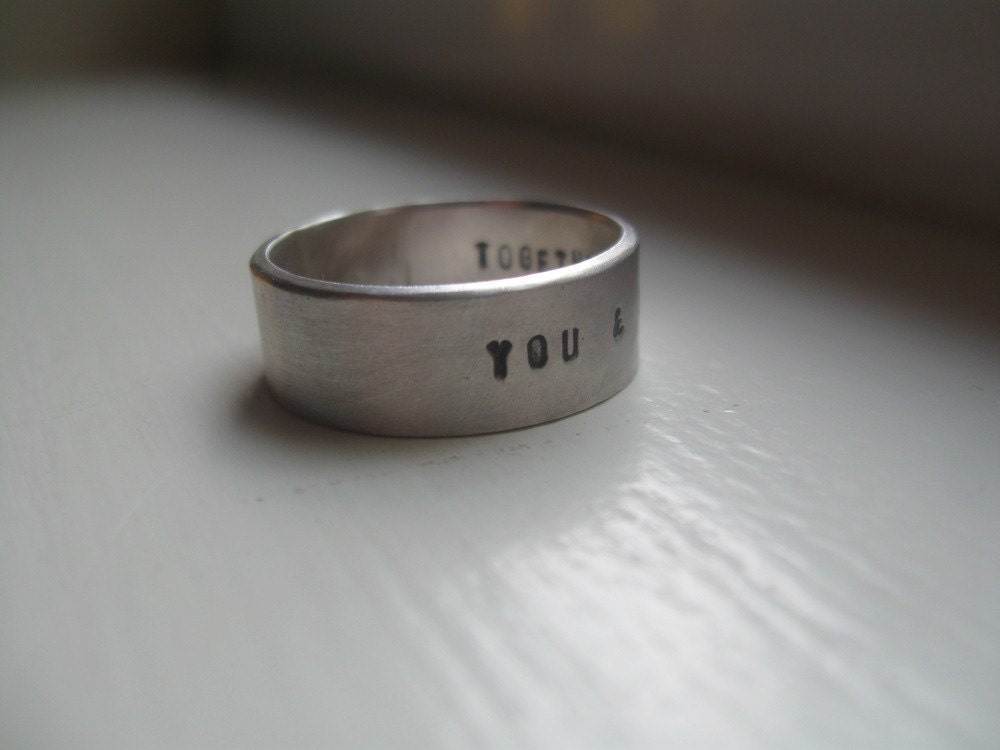Personalized Rustic Wedding Band