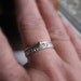 Renaissance Pattern Stacking Rings with Solid Gold Nugget
