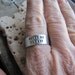 Promise Ring of Sterling Silver