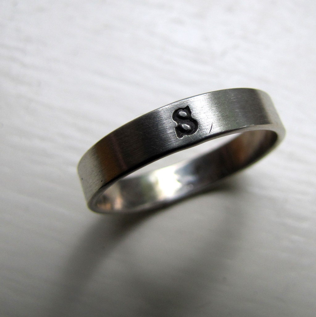 Personalized Monogram Band Ring
