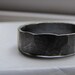 Mens Ring Rustic Distressed Sterling Band