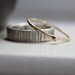 Wood Grain Wedding Band Stacking Rings Tree Bark