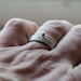 Wood Grain Wedding Band Stacking Rings Tree Bark