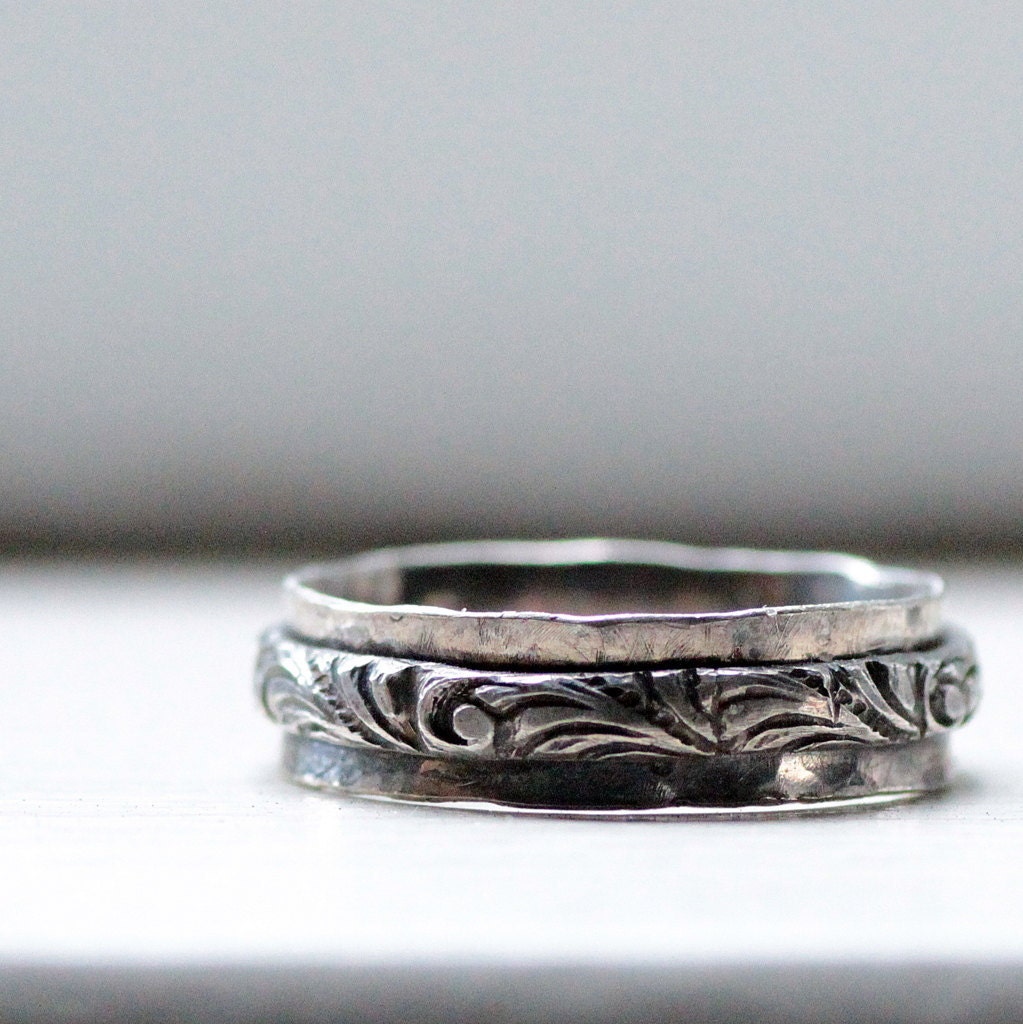 Rustic Sterling Renaissance Ring