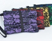 CUSTOM - you pick the color - Ruffled Lace Wristlet