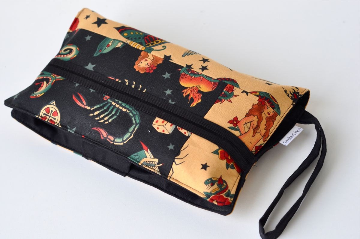 Tattoo Print Diaper Clutch