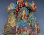 Ceramic Art Sculpture Four AS One