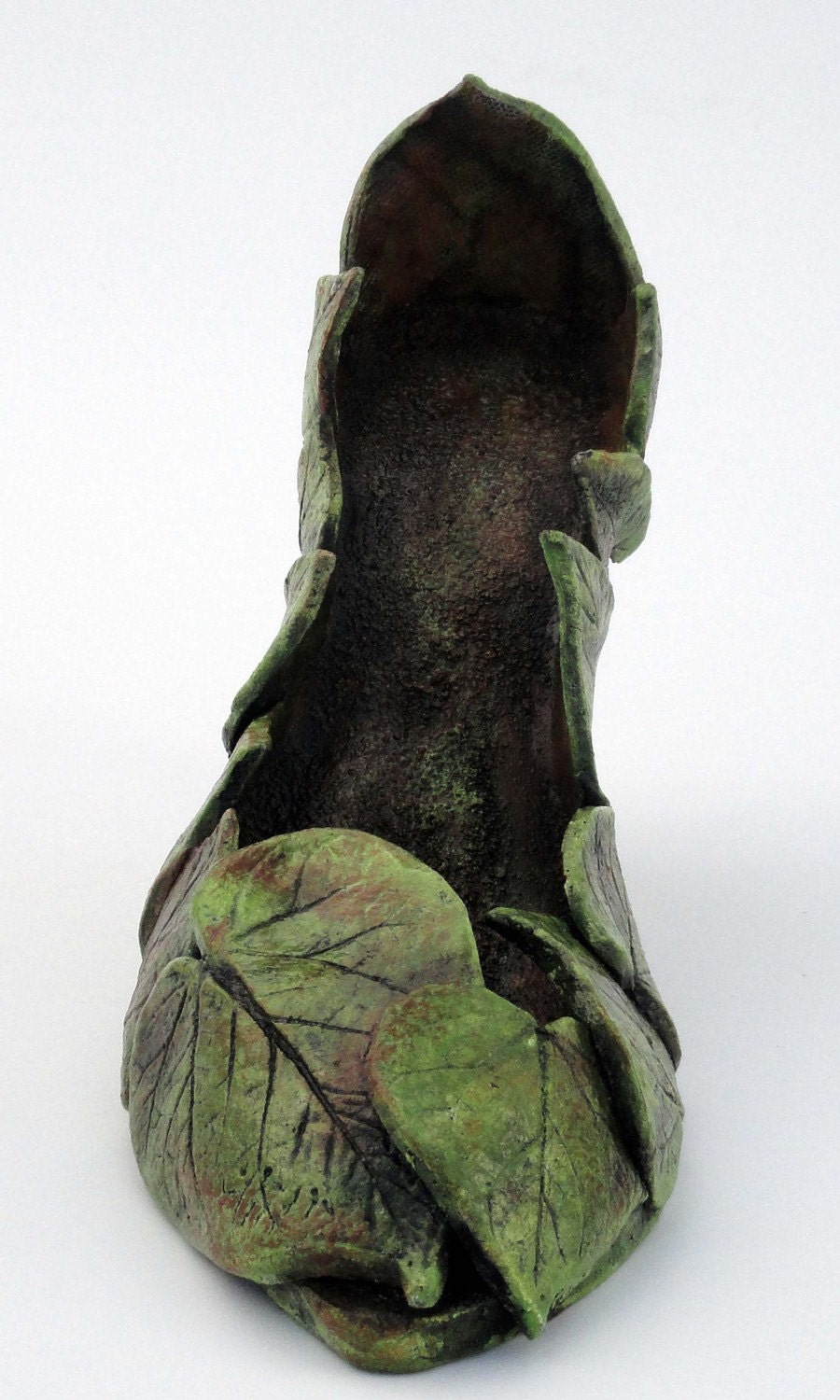 Ceramic Shoe Sculpture - Garden Goddess Shoe