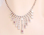 Bridal Necklace Sparkling Crystal Rhinestones - Weddings - Prom -Pageant