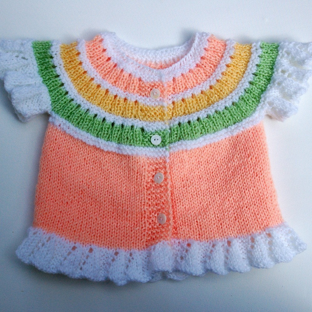 Baby Vest  with Curly Edges PDF KNITTING PATTERN (6 to12 months)