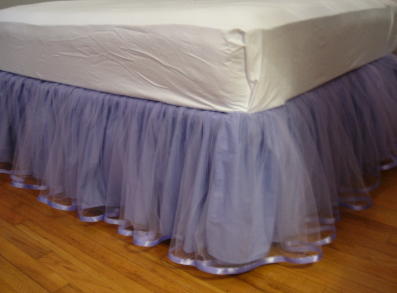 Crib Size Tulle Bedskirt - LAVENDER or PURPLE
