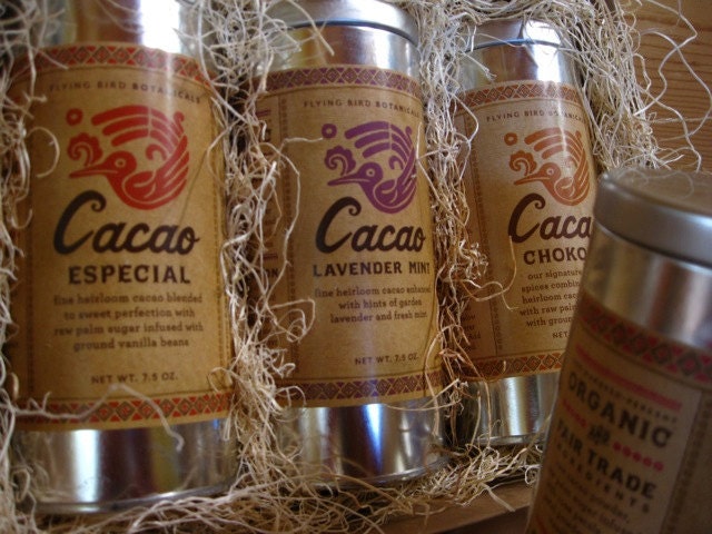 chocolate lovers treat... gift box including 3 of our original raw, organic, fairtrade drinking chocolates