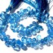 Full 8 Inches 90 Pieces of Outrageous, High Grade AAA Swiss Blue Topaz Faceted Drop Briolettes 8x5mm approx