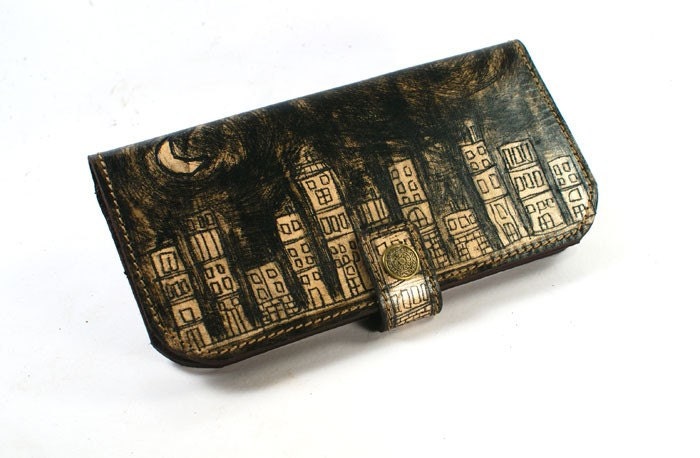 City moon - Wallet Leather in flesh tint