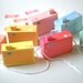 Printable SPECIAL - - 7 Box Baby CAMERAS, pastel colours - Printable Paper Craft PDF file (includes all 7 colours)