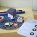 Sad Mona and her record collection - DIY paper craft 3D doll scene
