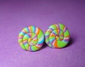 Candy Swirl Post Earrings