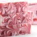 Candy Cane Peppermint Soap - Red and White Soap - Peppermint Essential Oil