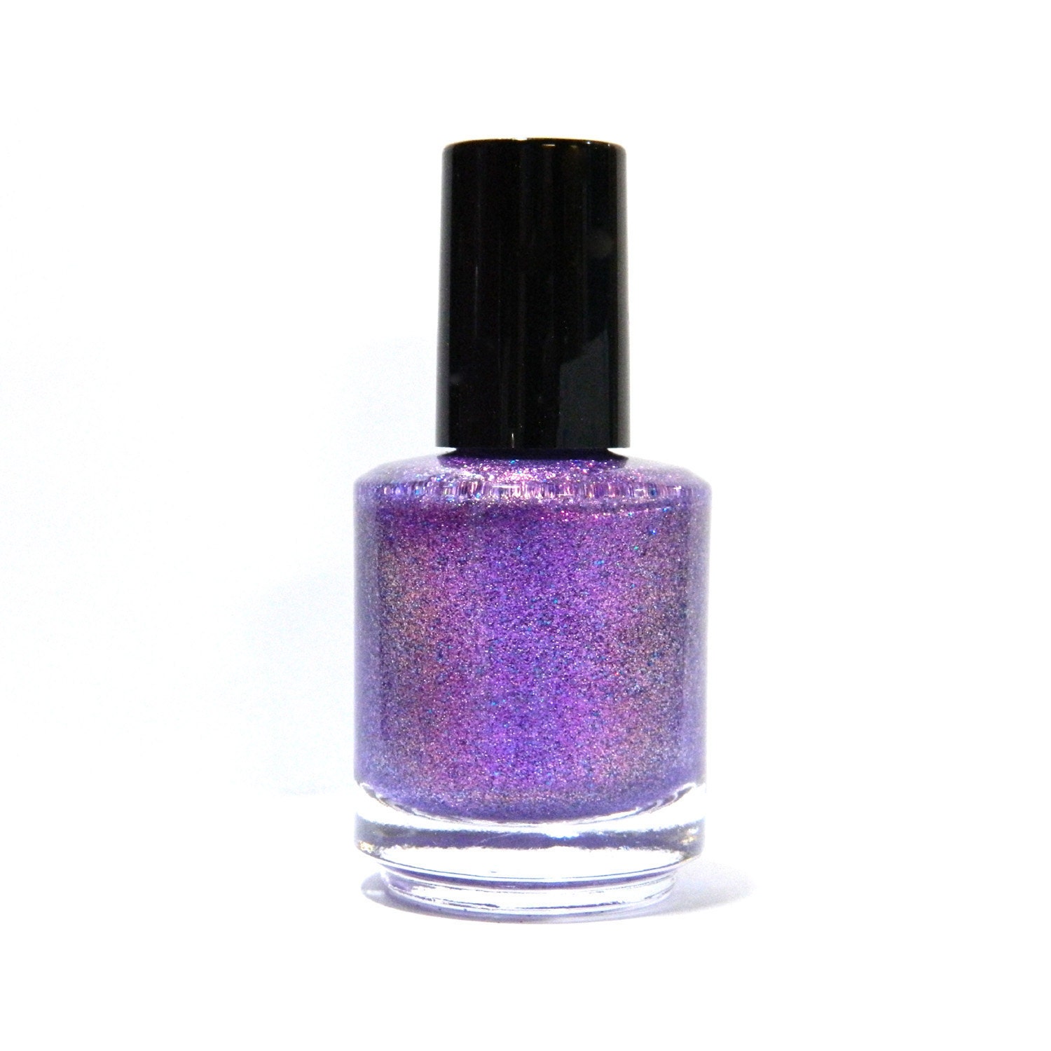 Lilac Dreams Nail Polish - Purple Pink Glitter Nail Polish Custom Blend - 0.5 oz Full Sized Bottle