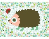 Hedgehog Postcard