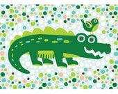 Crocodile Postcard