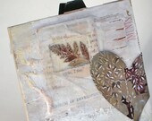 Heart Tile Altered Art and Mixed Media