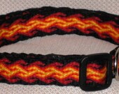 Dragon's Breath - Card Woven Dog Collar