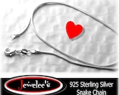 10 Piece 925 Sterling Silver SNAKE Chain Necklace 18 Inch WHOLESALE1 mm GORGEOUS