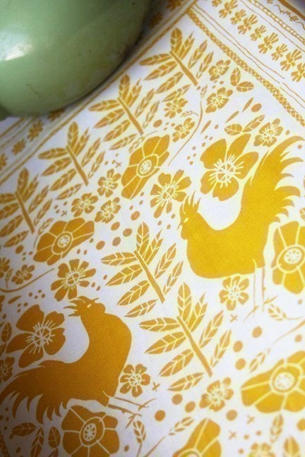 Rooster Tea Towel