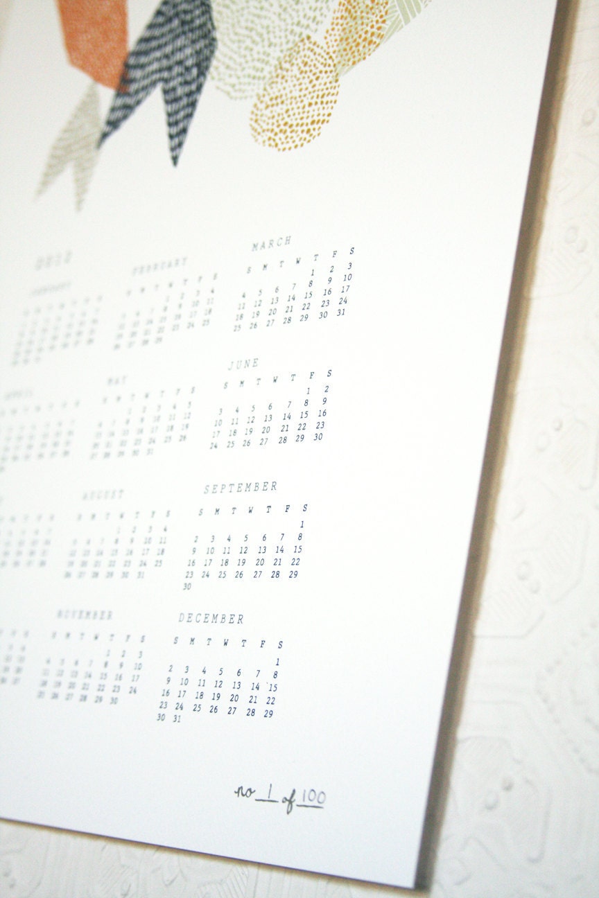 2012 Geometric Wall Calendar