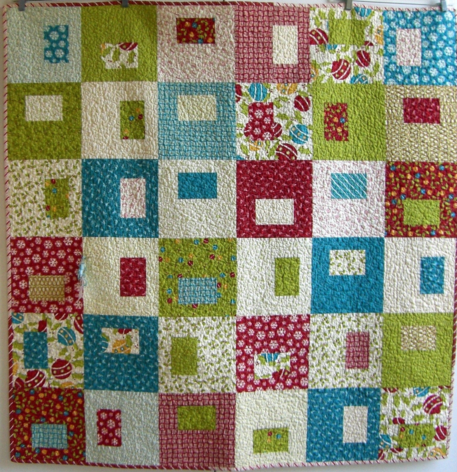 Handmade Merry and Bright Quilt