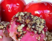 Candy Apple Soap -  Red Nutty Sweet Soap with Walnuts, Festive Halloween Soap, Thanksgiving, Holiday Soap - Memorial Day Sale - Take 30% Off