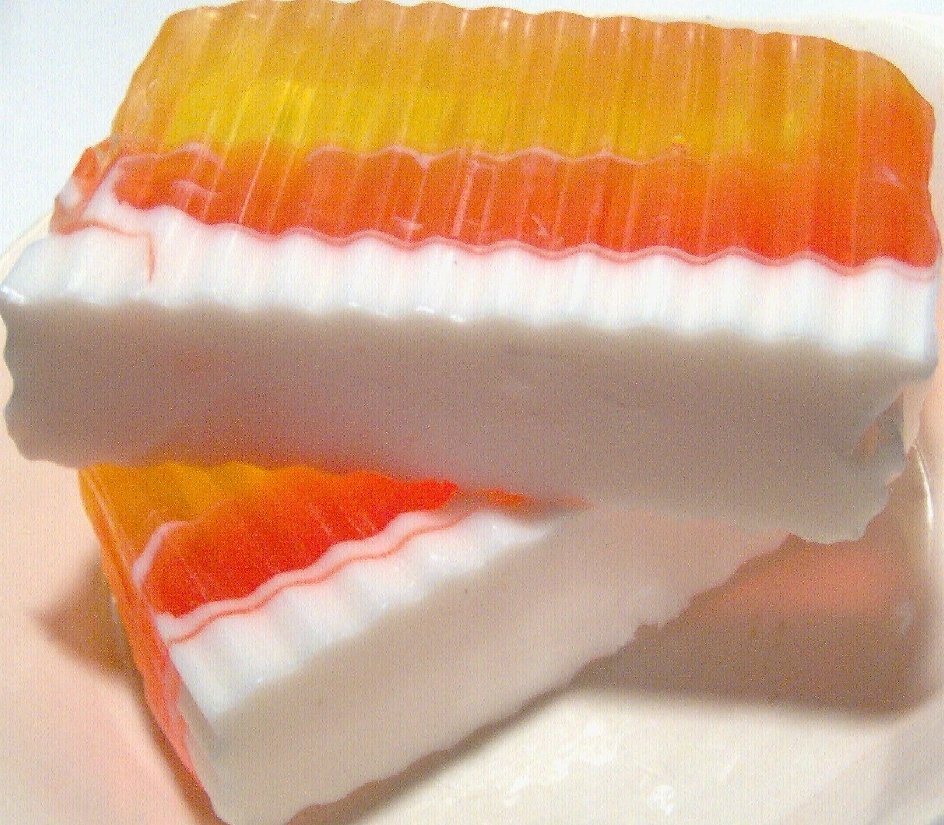 Tooty Fruity Citrus Scented Soap - Fruity Yellow Orange and White Colored Summer Soap - Memorial Day Sale - Take 30% Off
