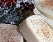 Holiday Eggnog Soap -  Soap with Nutmeg, Holiday Christmas Thanksgiving, Festive Soap - Memorial Day Sale - Take 30% Off
