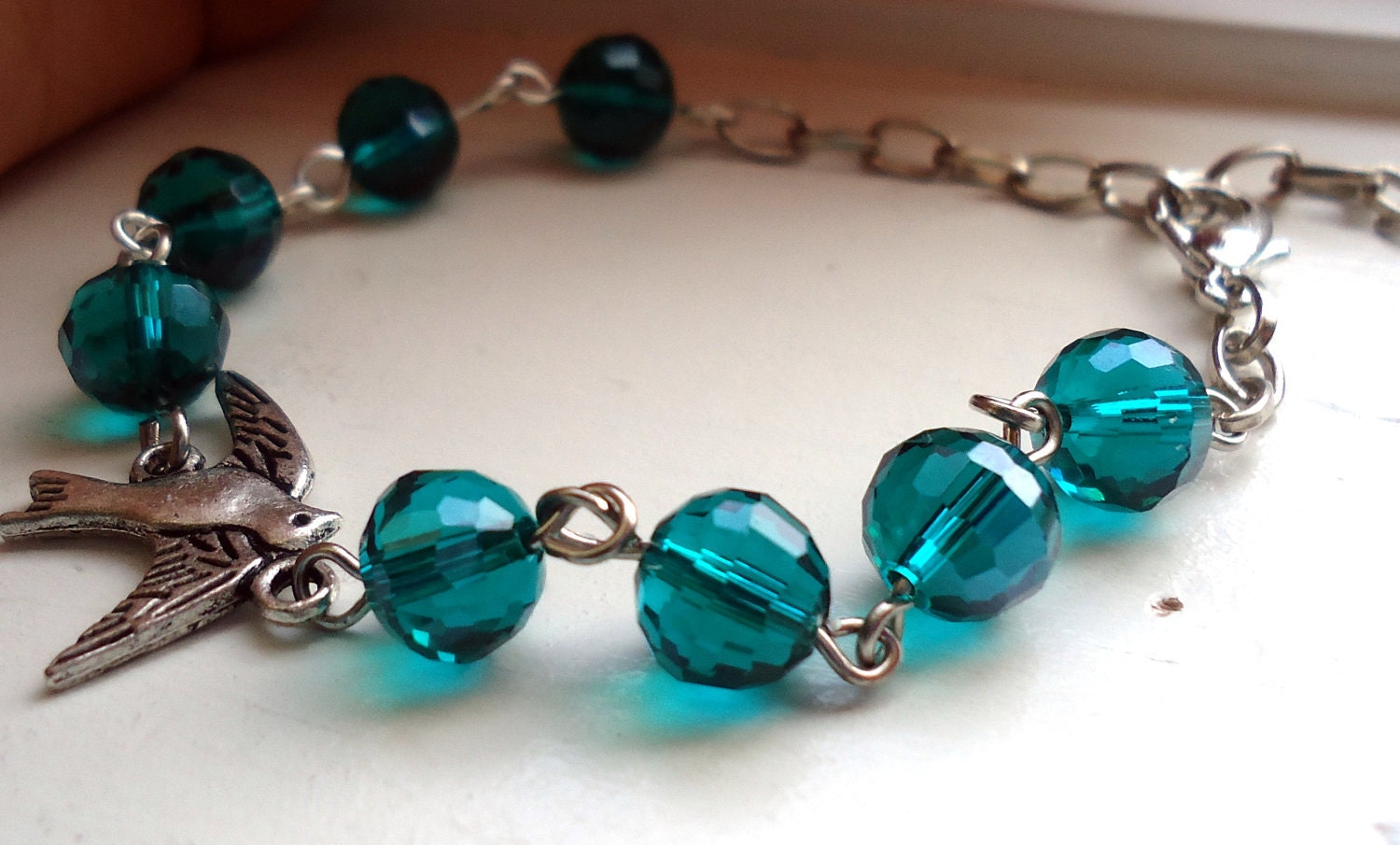 Emerald Green Bracelet, Emerald Jewelry