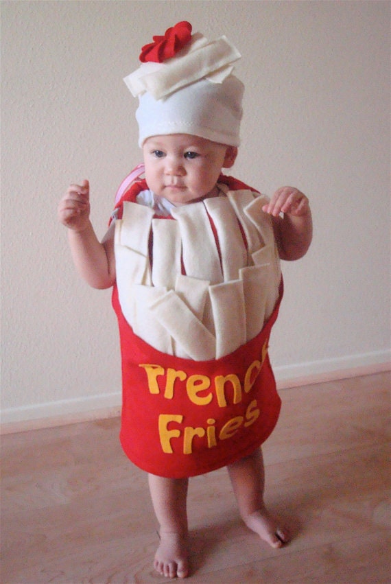 Twin Set- French Fries and Ketchup Bottle Kids Costumes