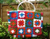 SALE: Crochet bag in vibrant cottons
