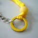 yellow and silver necklace