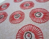 hoop art - hand embroidered freeform flowers in 6 inch hoop by bo betsy - free shipping