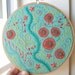 reserved for the wonderful d - hand embroidered hoop art - freeform stitching sampler in 6 inch hoop by bo betsy