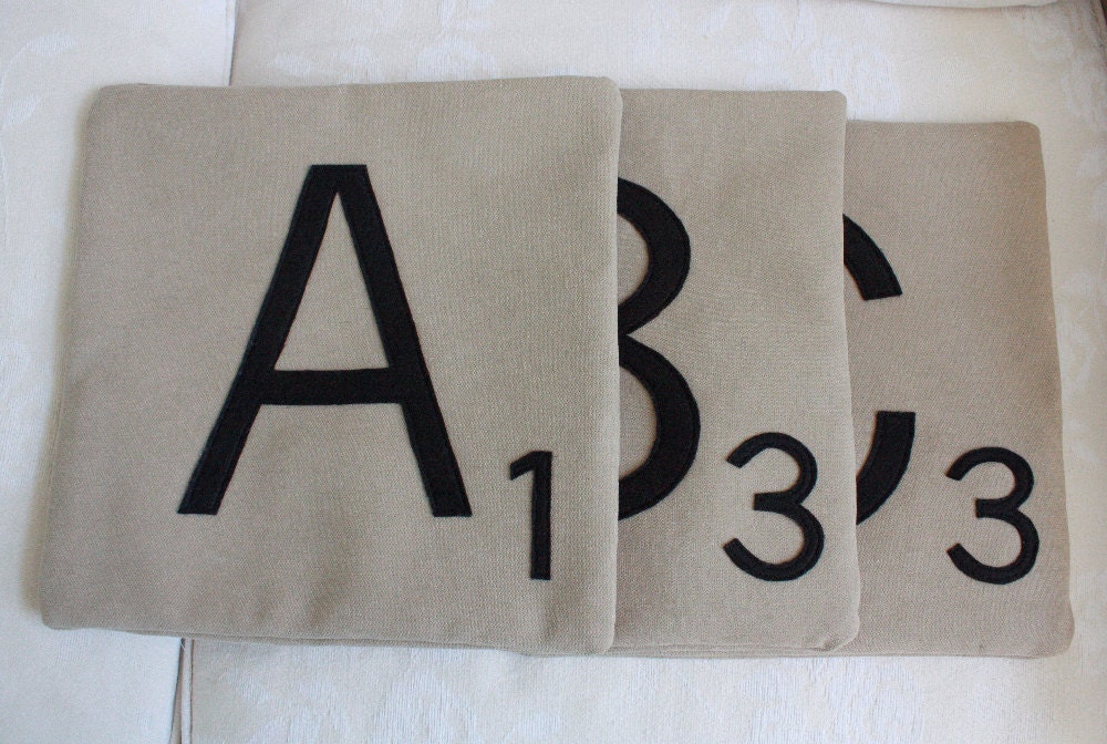1 Letter Pillow CASE ONLY
