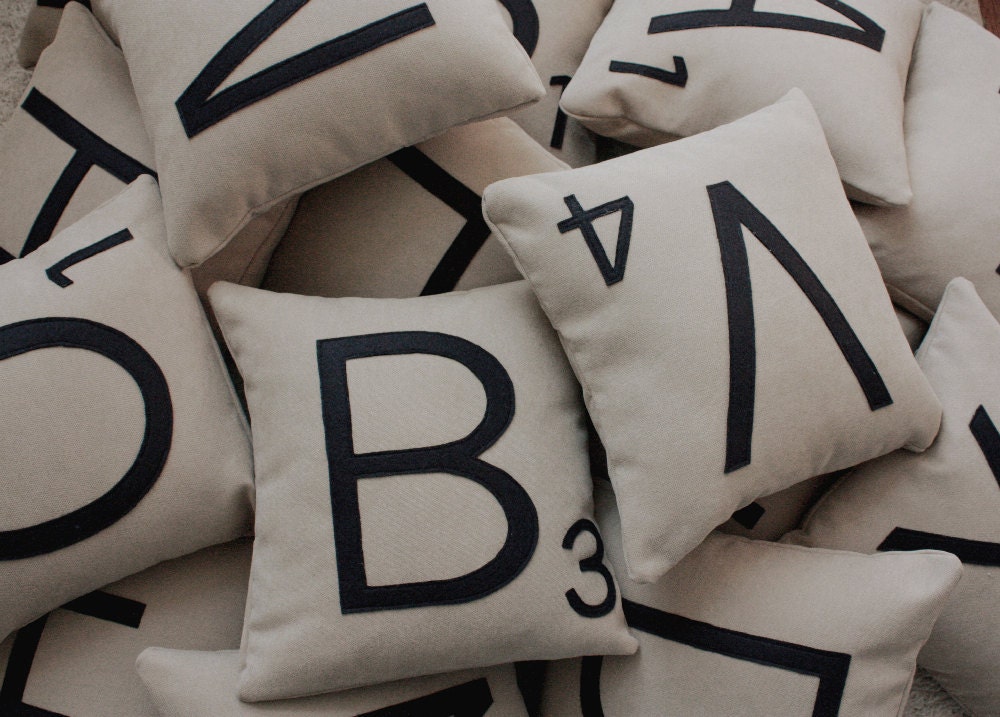 2 Letter Pillows CASES ONLY