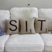 SIT Letter Pillows - CASES ONLY