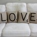 LOVE Letter Pillows - Inserts Included