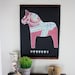 Chalk-By-Number Dala Horse